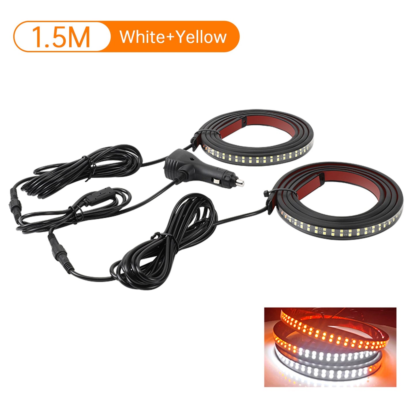 Strisce luminose a LED bicolore per pedane laterali per pick-up