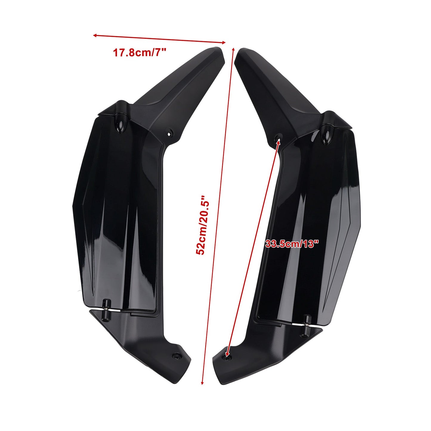 Deflettori aria laterali per carenatura, ala, parabrezza, gamba per Honda Goldwing GL1800 2018-2024