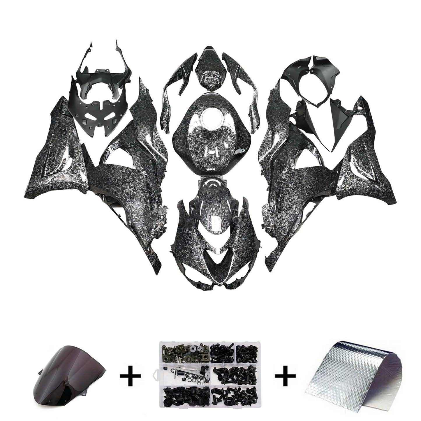 Kit carenatura iniezione in plastica ABS adatto per Kawasaki ZX-6R 2024-2026