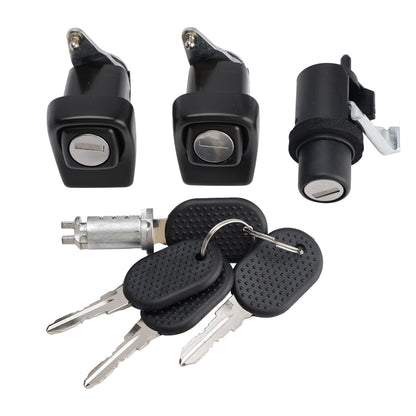 Per Fiat Panda 141 1998-2003 Kit Serrature Porte Dx Sx + Cofano + Cilindretto + 4 Chiavi 7654911