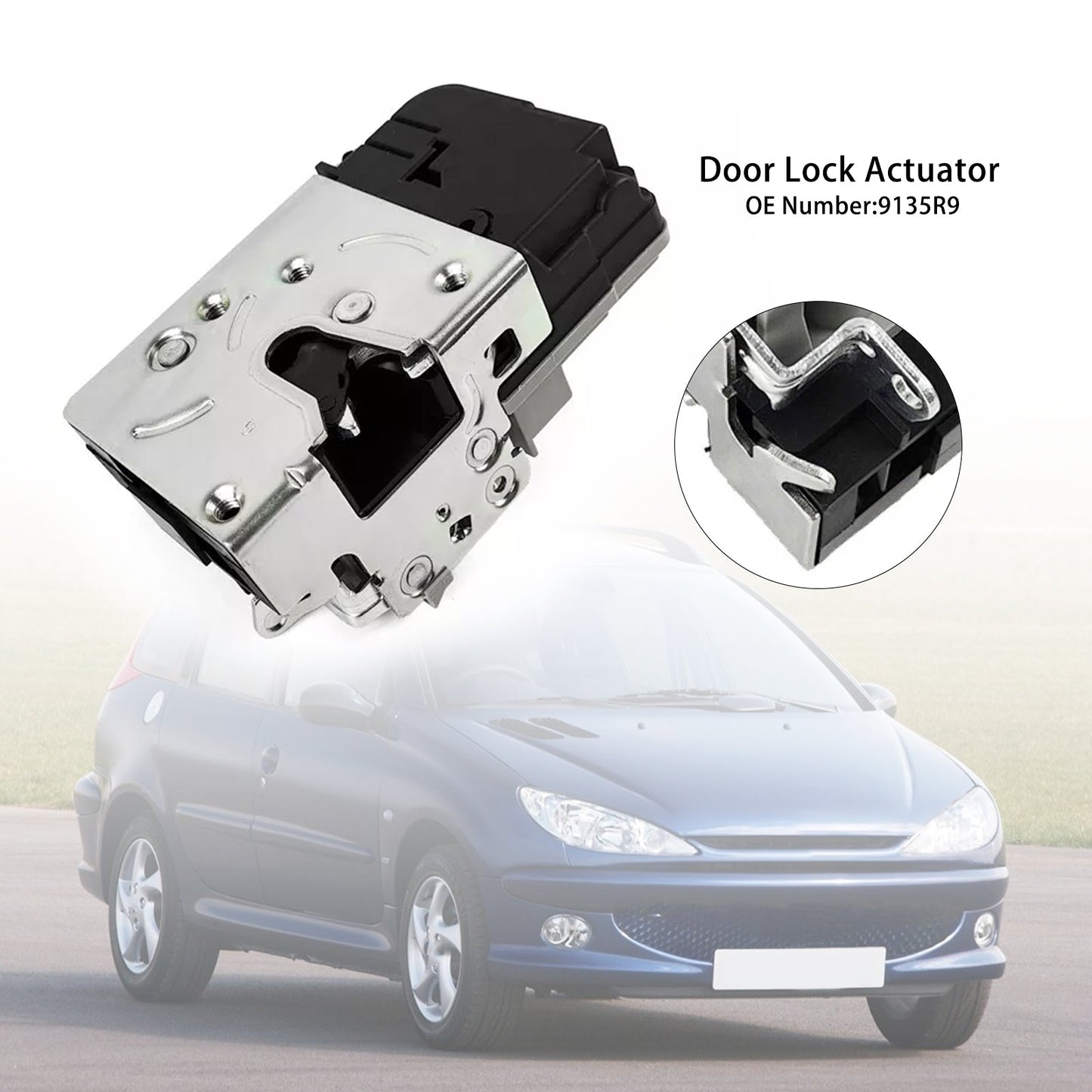 Attuatore serratura portiera anteriore sinistra lato guida 9135R9 per Peugeot 206 1998-2012