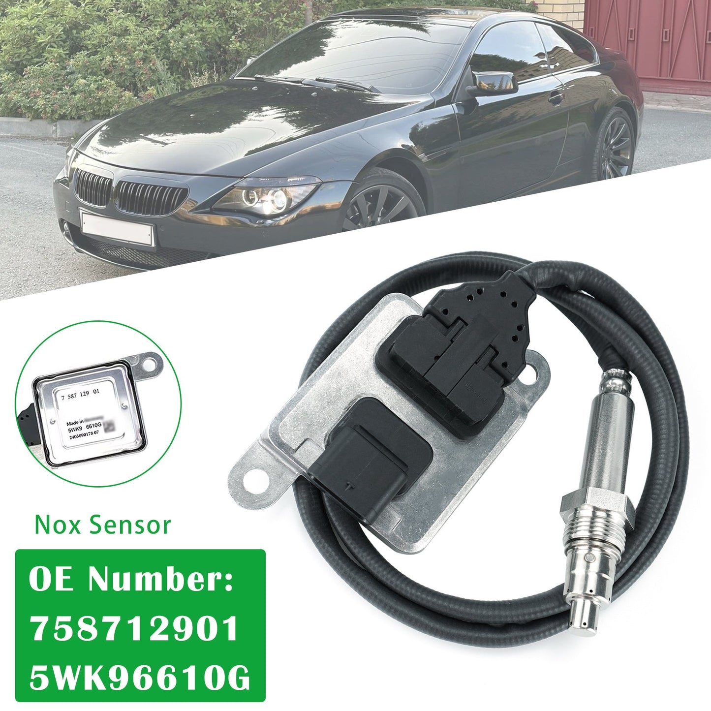 Sensore NOx 758712901 5WK96610G per BMW E90 E91 E93 E60 E61 E63 E64 325i 330i 525i 530i 630i