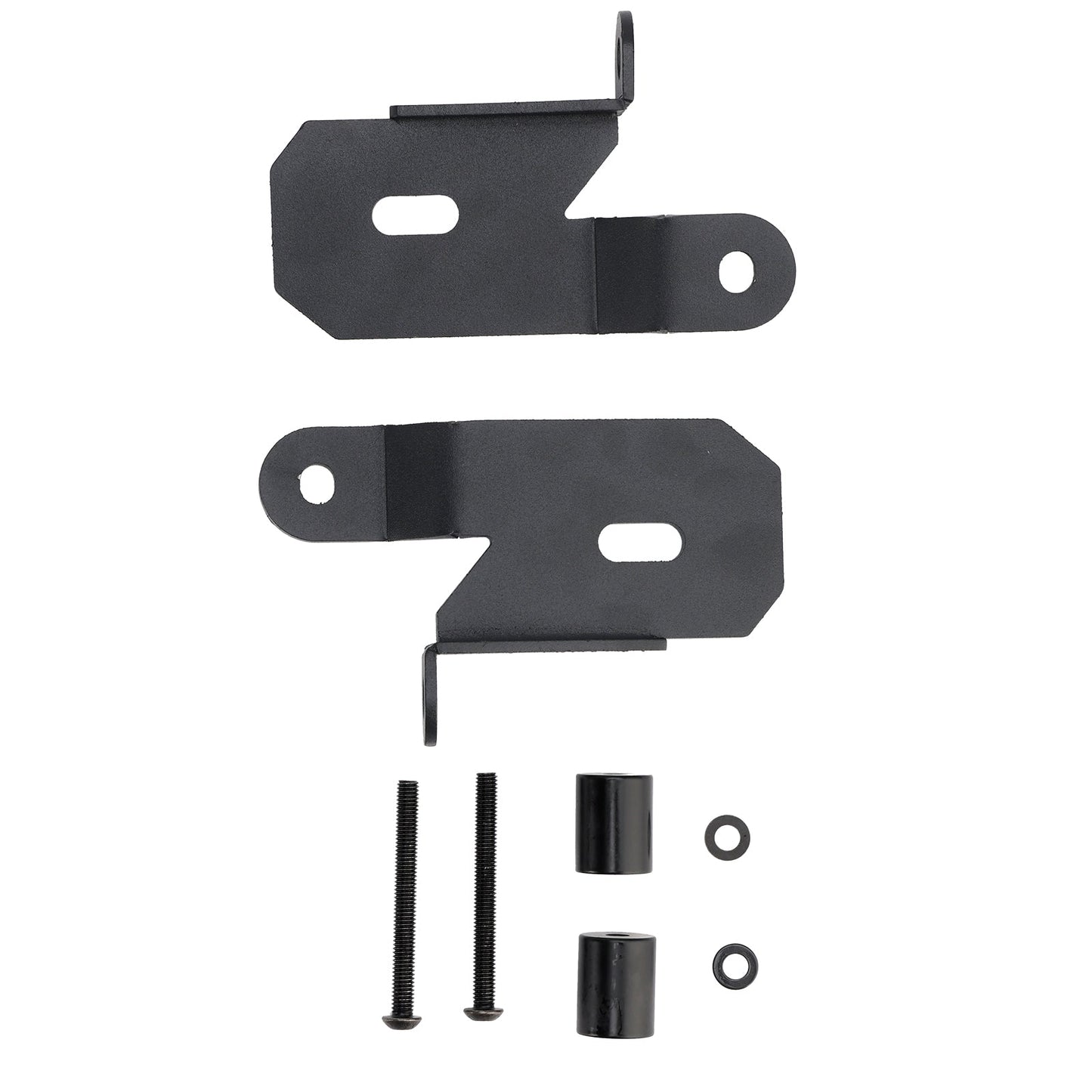 Staffe di montaggio luci nere per montante anteriore Jeep Wrangler JL 7318 2018-2019