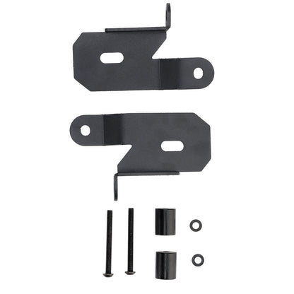Staffe di montaggio luci nere per montante anteriore Jeep Wrangler JL 7318 2018-2019