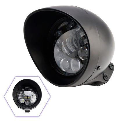 Faro fendinebbia multifunzionale, adatto per moto da corsa, bobber e chopper, cromato