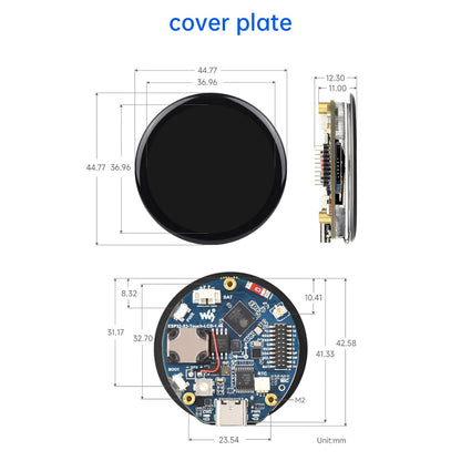Scheda di sviluppo con touch screen circolare ESP32-S3 da 1,46 pollici che supporta AI Xiaozhi