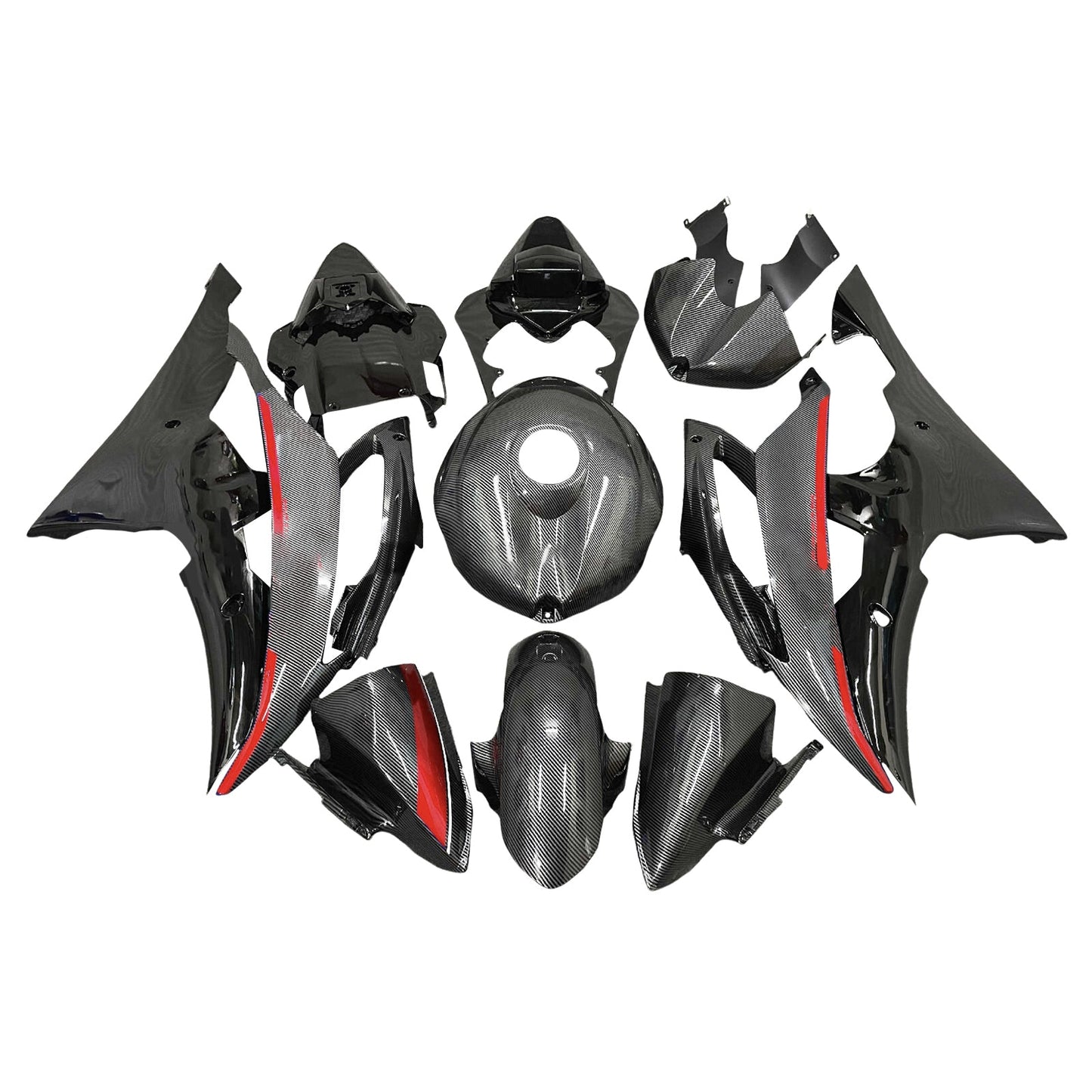 Kit carenatura iniezione plastica ABS per Yamaha YZFR6 YZF-R6 2008-2016