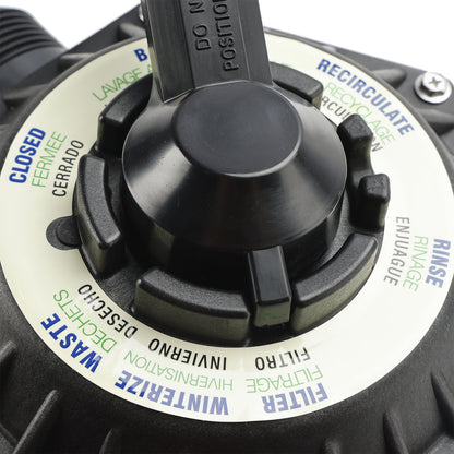 262506 Valvola a morsetto a 6 vie da 1-1/2" pollici compatibile con filtro a sabbia per piscina e spa