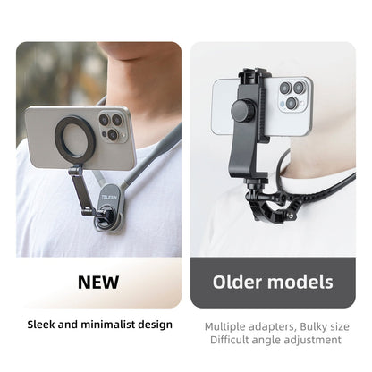Supporto magnetico per collo per telefono cellulare Magsafe con sgancio rapido e assorbimento degli urti