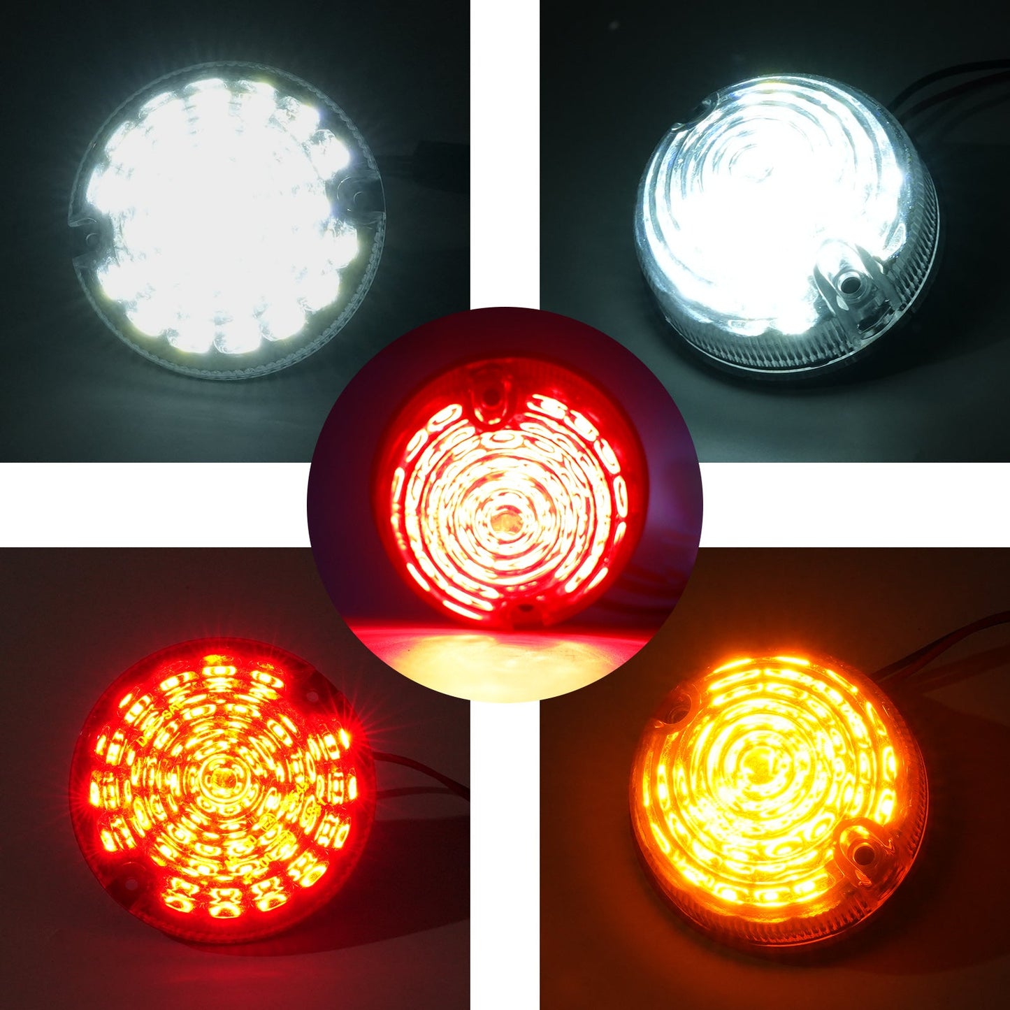 Kit di 10 luci diurne a LED colorate DRL (Drill, Fendinebbia e Luci Posteriori) per Land Rover Defender 90/110 (1983-1990)