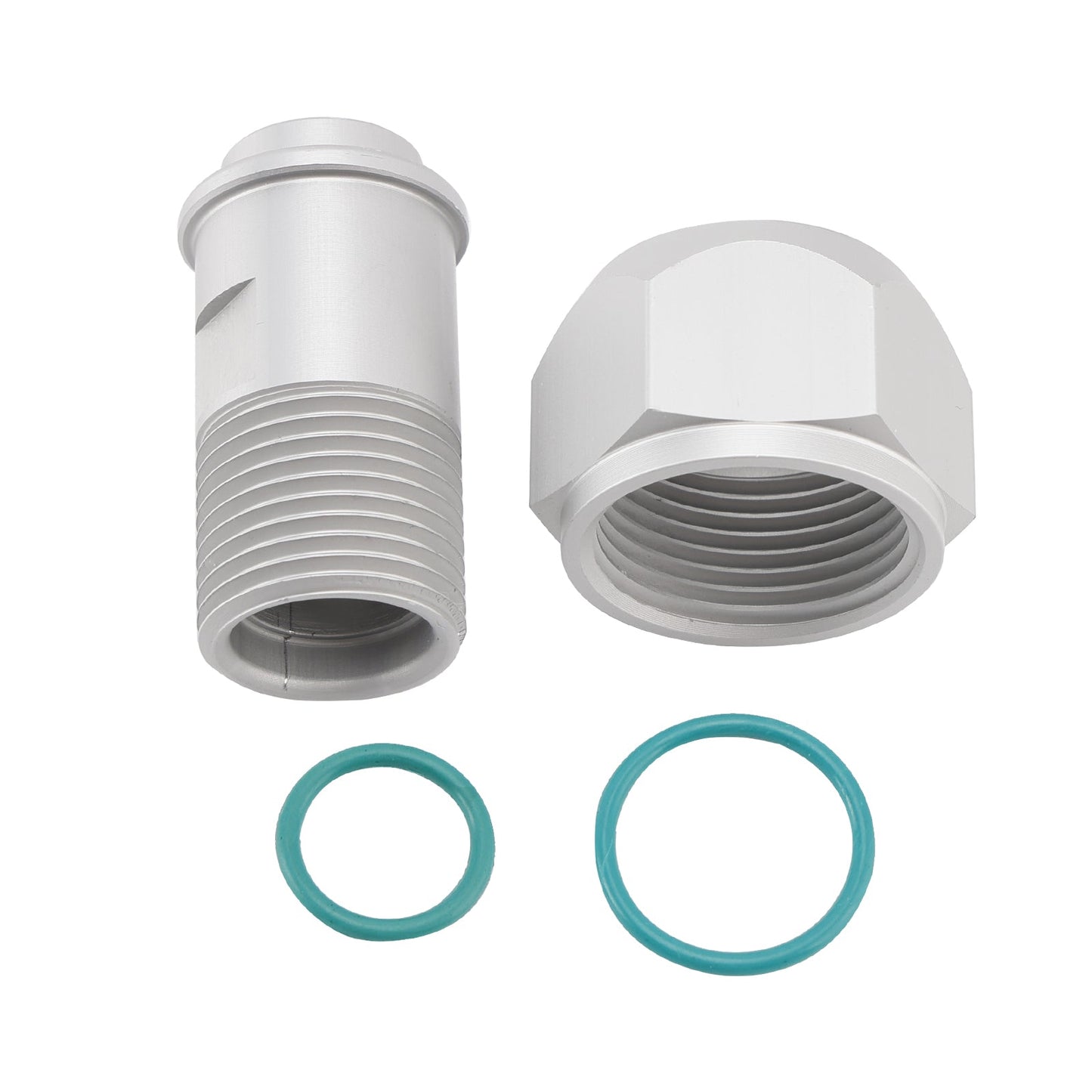 Adattatore A/C da femmina n. 12 (3/4) a maschio n. 10 (5/8) per tubo flessibile dell'accumulatore dell'essiccatore