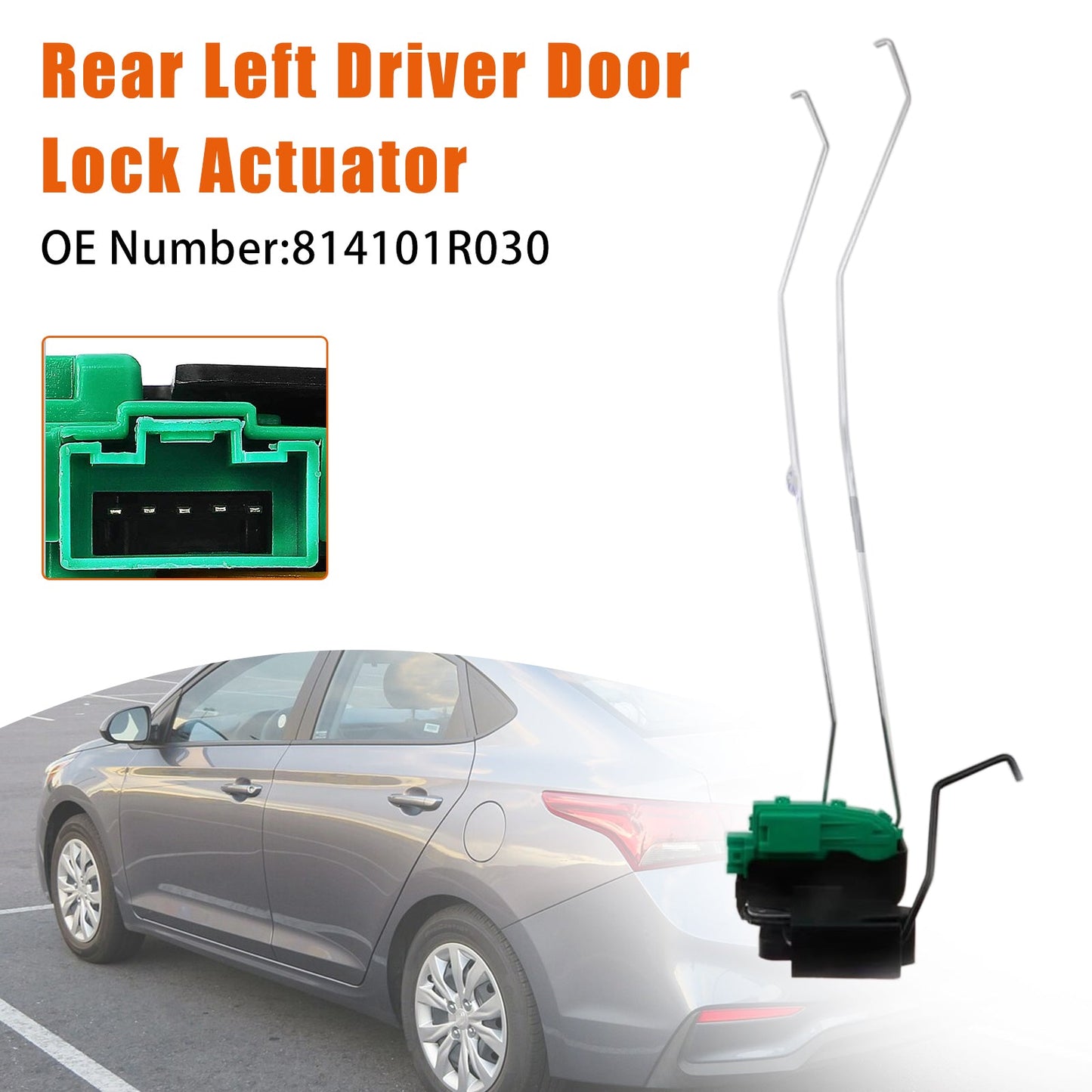 Attuatore serratura porta posteriore sinistra lato guidatore 814101R030 per Hyundai Accent 2012-2017 1.6L