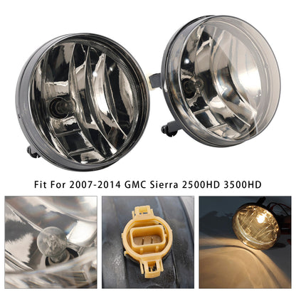 Coppia di fari fendinebbia anteriori con lampadine per GMC Sierra 1500 2007-2013