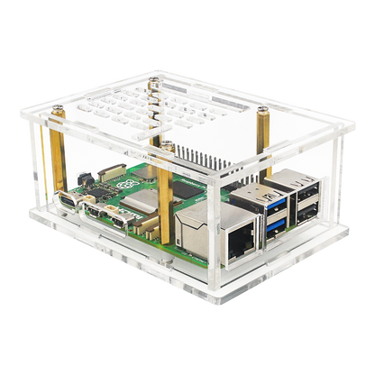 Custodia con adattatore PCI-E per Raspberry Pi5, scheda adattatore PCIe a M.2, radiatore in acrilico