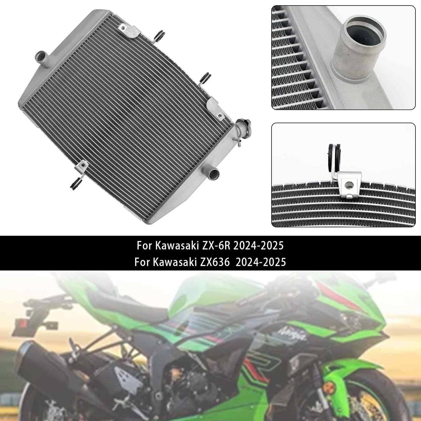 Radiatore di raffreddamento del motore Kawasaki ZX-6R ZX636 2024-2025