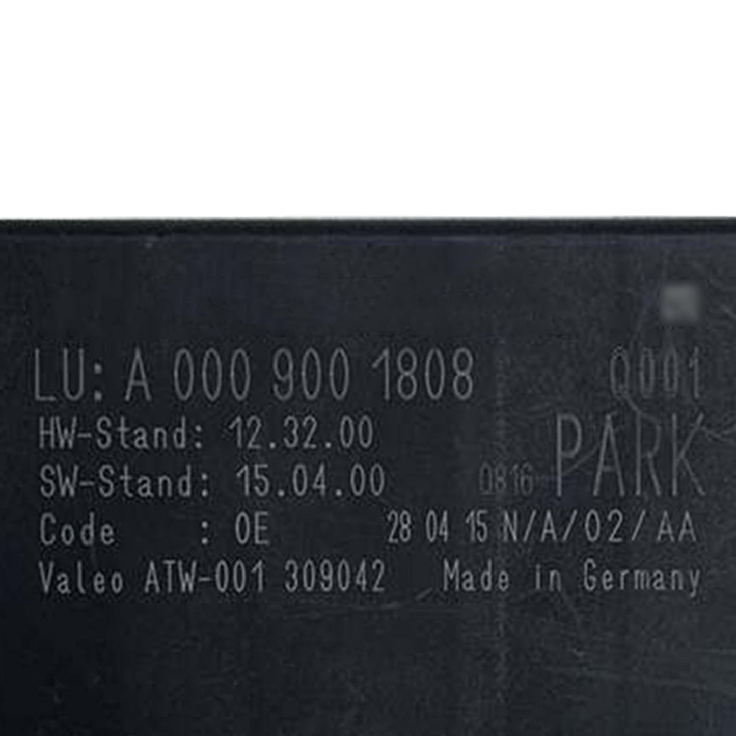 Mercedes-Benz GLC-CLASS 2017 253 Tipo Unità di controllo Modulo di controllo del parcheggio 0009001808