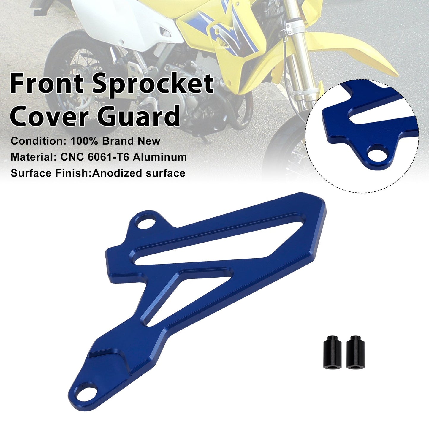 Protezione coperchio pignone anteriore per Suzuki DR-Z400SM 2000-2024 DRZ400/S/E
