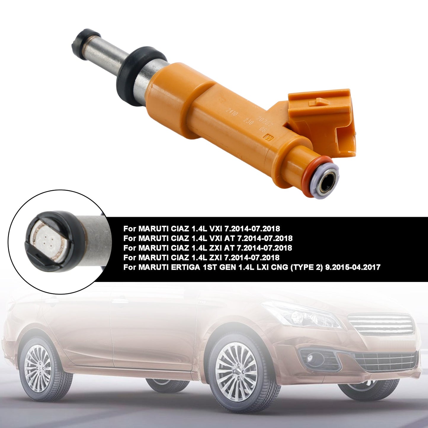 1 pz. Iniettore carburante 15710M83P00 adatto per MARUTI CIAZ 1.4L ERTIGA SWIFT DZIRE