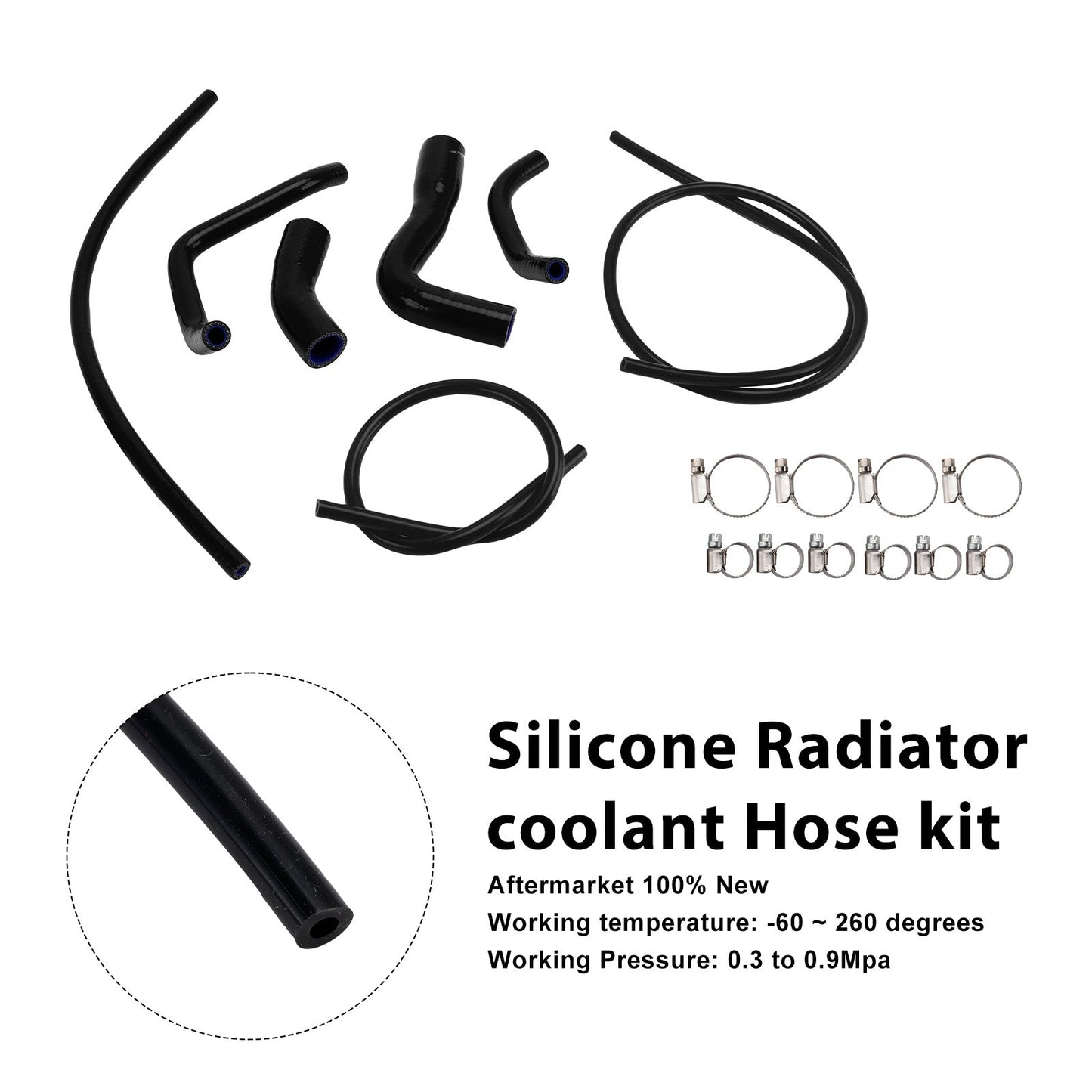Tubo flessibile del liquido di raffreddamento del radiatore in silicone Aprilia RS 660 RS660 2021-2025