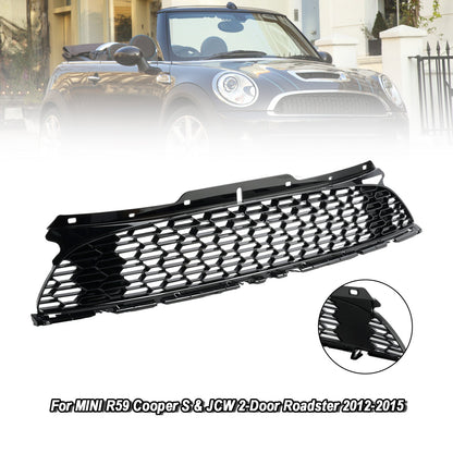 2009-2013 MINI R57 Cooper S e JCW 2 porte convertibile paraurti anteriore nero lucido griglia griglia