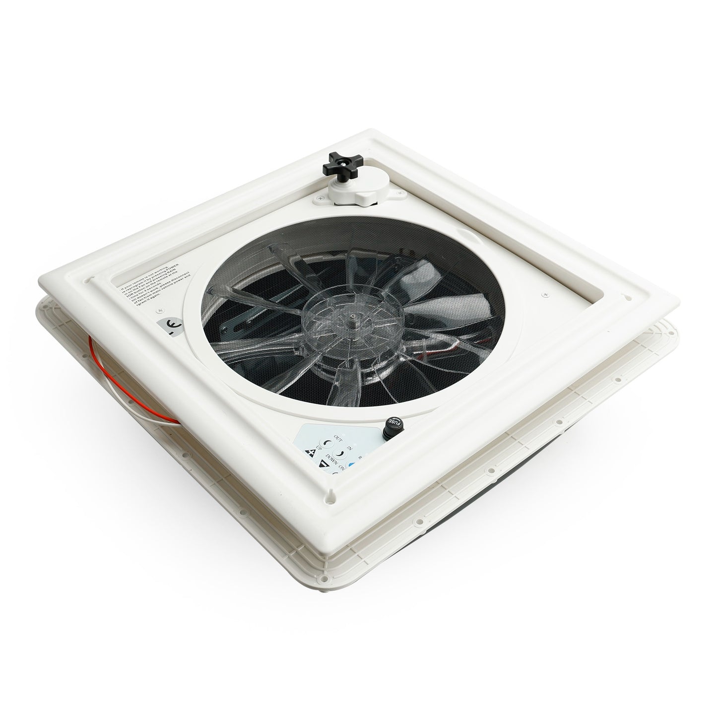 Ventilatore da tetto per camper da 15,75" per roulotte, lucernario da 12 V, con telecomando, 10 velocità