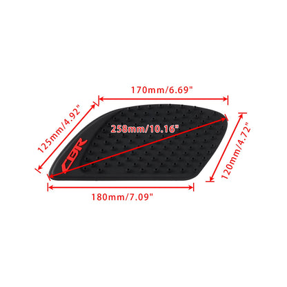 Ginocchiere laterali per serbatoio con trazione per Honda CBR125R CBR150R CBR250R CBR300R