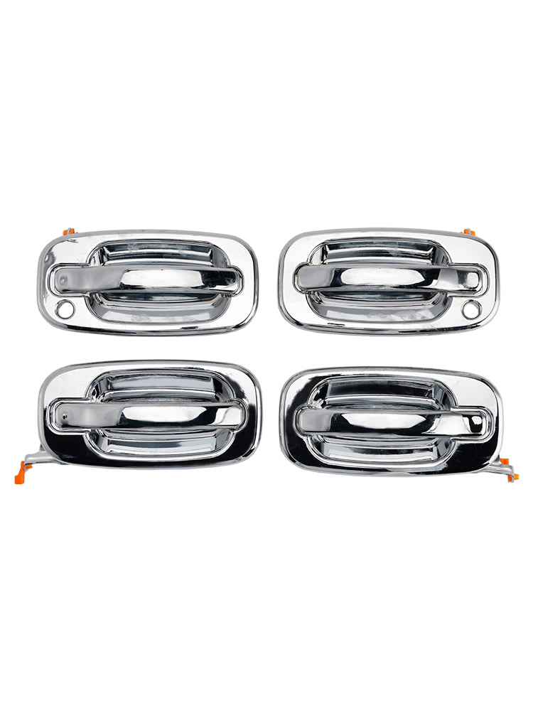 Set di 4 maniglie esterne anteriori cromate per Chevy GMC Silverado 99-06