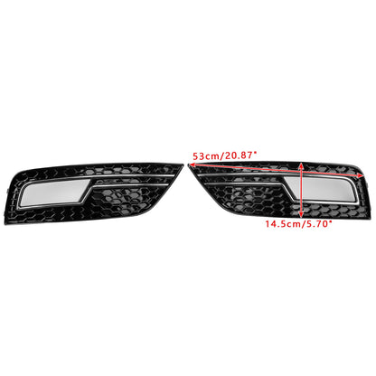 Griglia di copertura fendinebbia cromata Audi A4 B8.5 2013-2015, paraurti standard