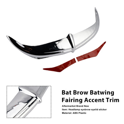 Decorazione decorativa Bat Brow Batwing per Electra Street Glide Trikes 96-13