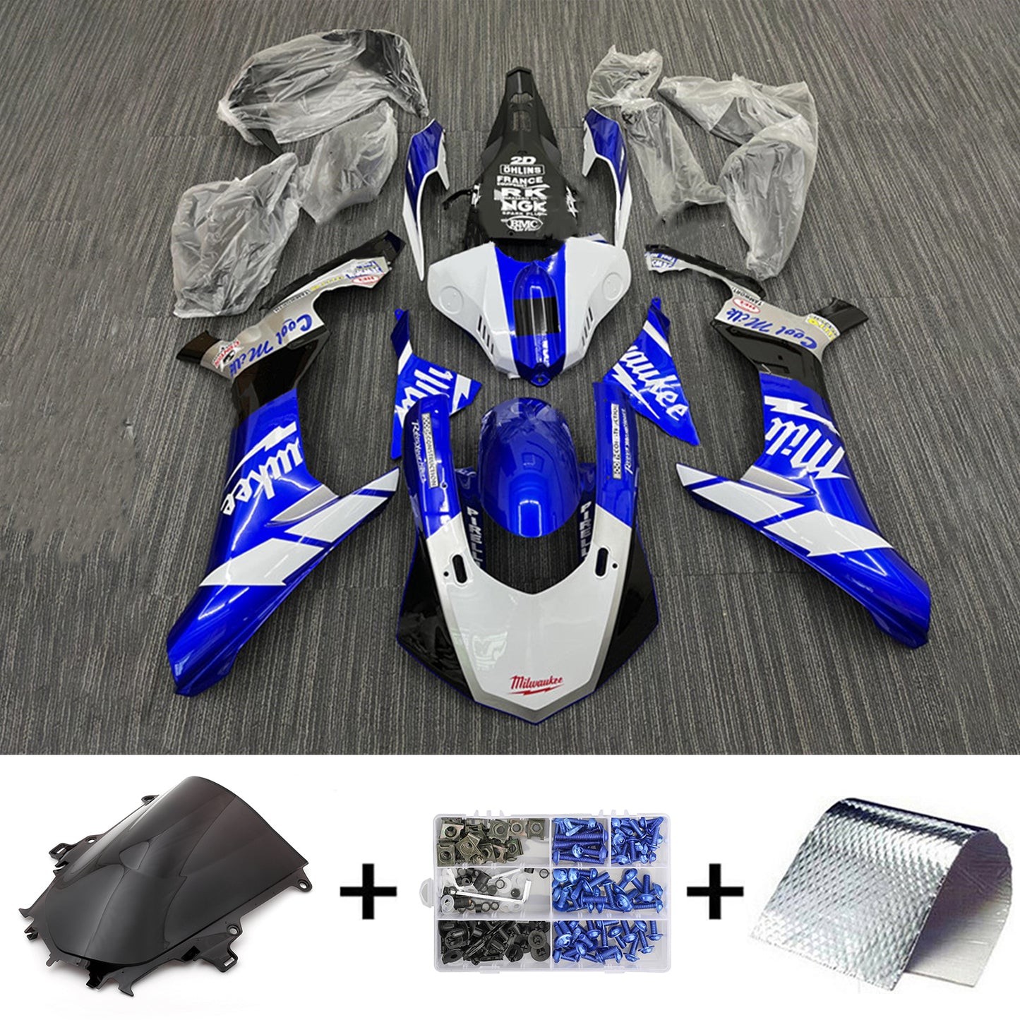 Kit carenatura BODYWORK ABS di plastica per Yamaha YZF 1000 R1 2015-2019