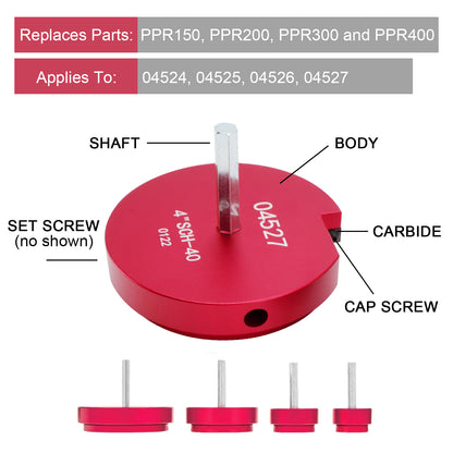 Kit di alesatori per tubi in PVC da 4 pezzi, raccordi per raccordi, strumenti idraulici SCH, per trapani da 1/2"