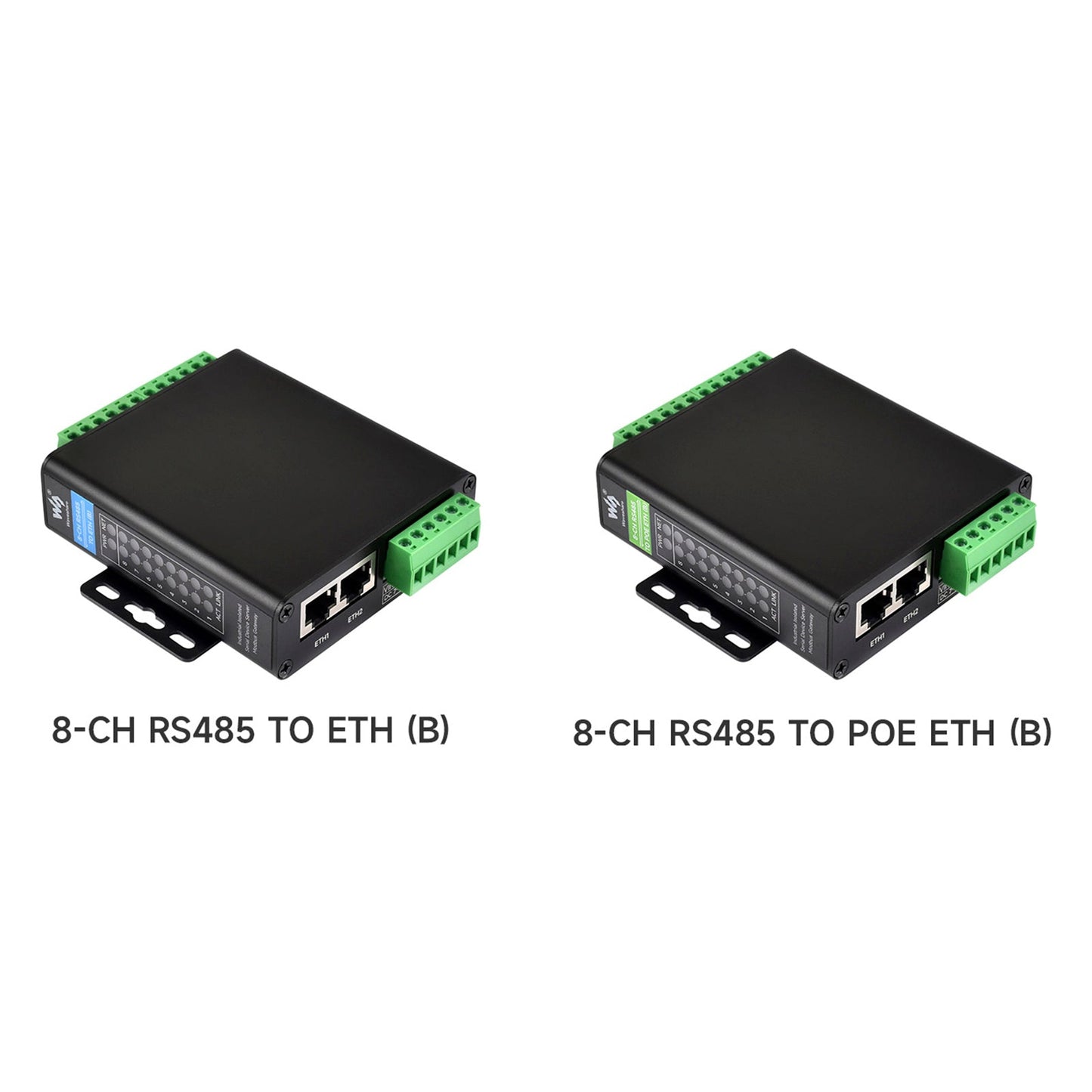 Modulo porta seriale industriale isolato Gateway Ethernet RS485 a RJ45 a otto vie