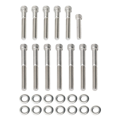 Kit di viti a brugola UNC in acciaio inox per coperchi motore da 59 pezzi per Sportster XL dal 2004 in poi
