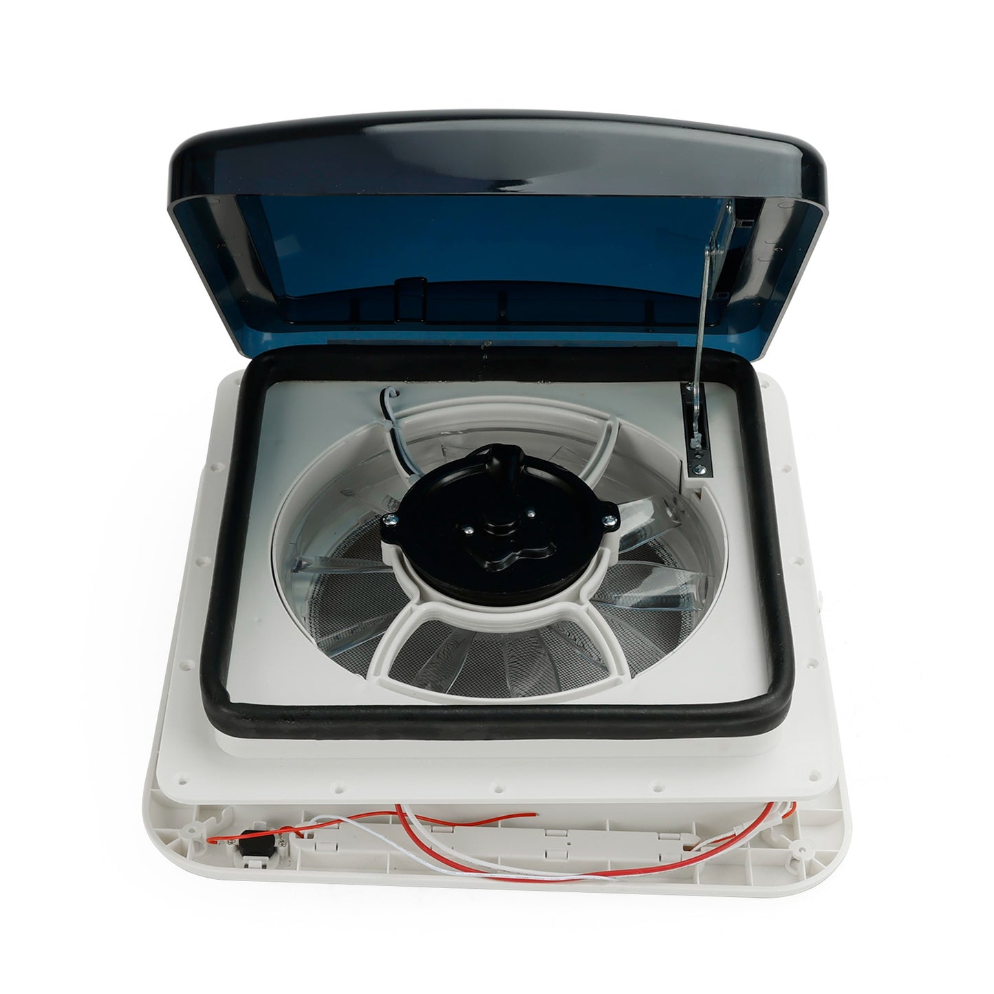 Ventilatore da tetto per camper da 11 pollici, motore a 3 velocità, lucernario da 12 V con luce a LED