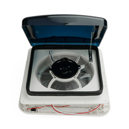 Ventilatore da tetto per camper da 11 pollici, motore a 3 velocità, lucernario da 12 V con luce a LED