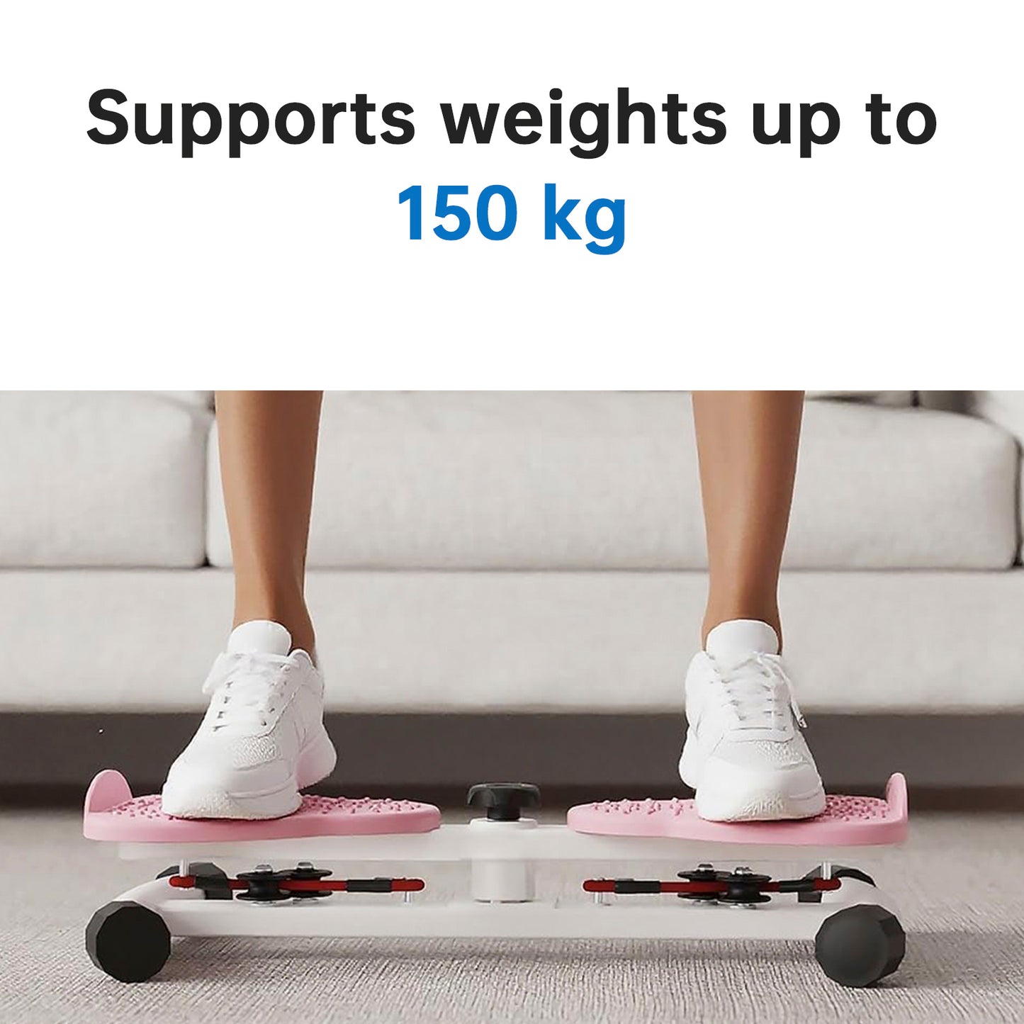 AB Twister Board, capacità 150 kg e 20 dB, ultra silenzioso, antiscivolo, per casa, palestra, attrezzatura per allenamento per donne, pancia grassa, rosa, macchina per torcere la vita, strumento fitness