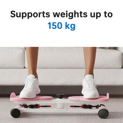 AB Twister Board, capacità 150 kg e 20 dB, ultra silenzioso, antiscivolo, per casa, palestra, attrezzatura per allenamento per donne, pancia grassa, rosa, macchina per torcere la vita, strumento fitness