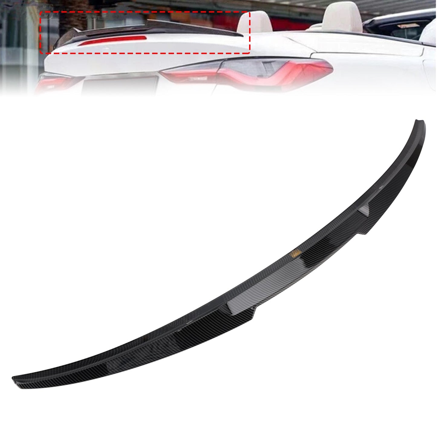 Spoiler posteriore in fibra di carbonio per BMW G83 M4 Cabrio 2020-2024