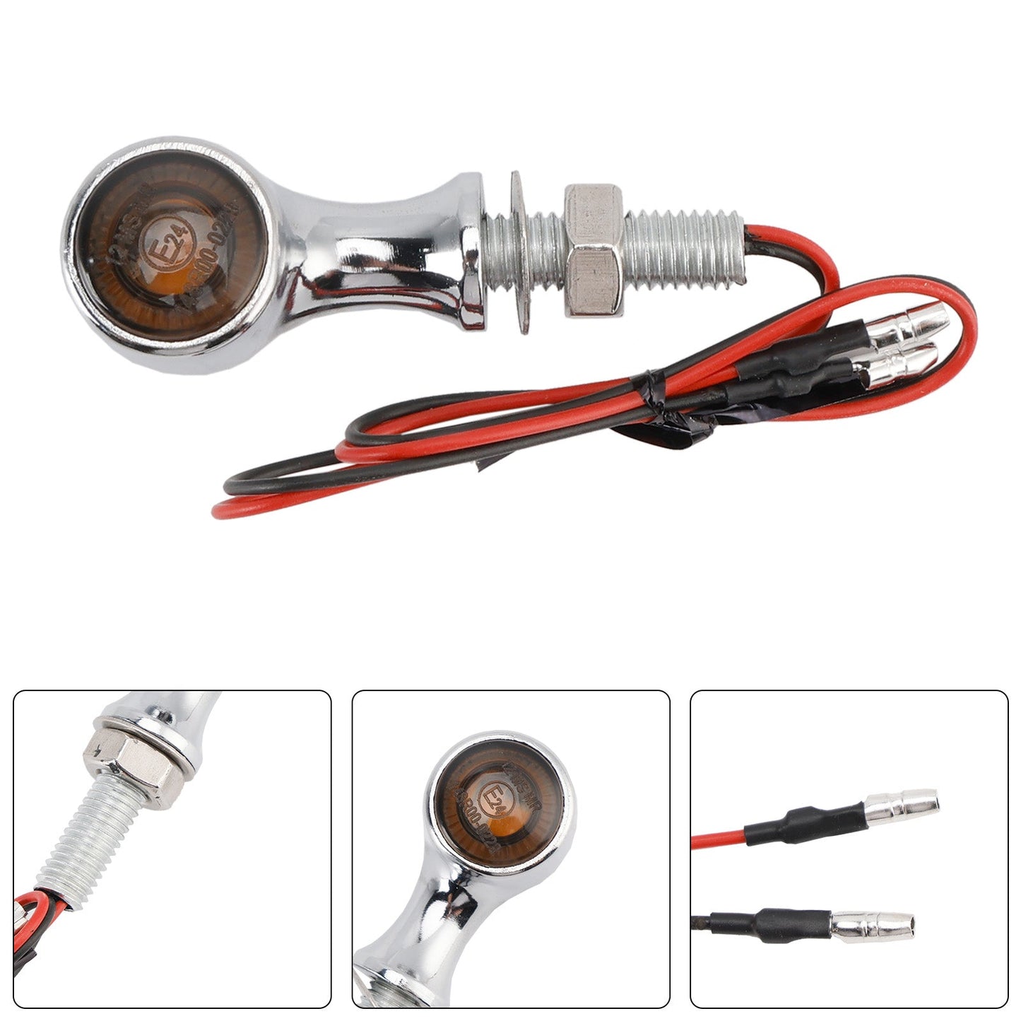 Indicatore di direzione a LED da 12 V, 8 mm, universale per moto Suzuki