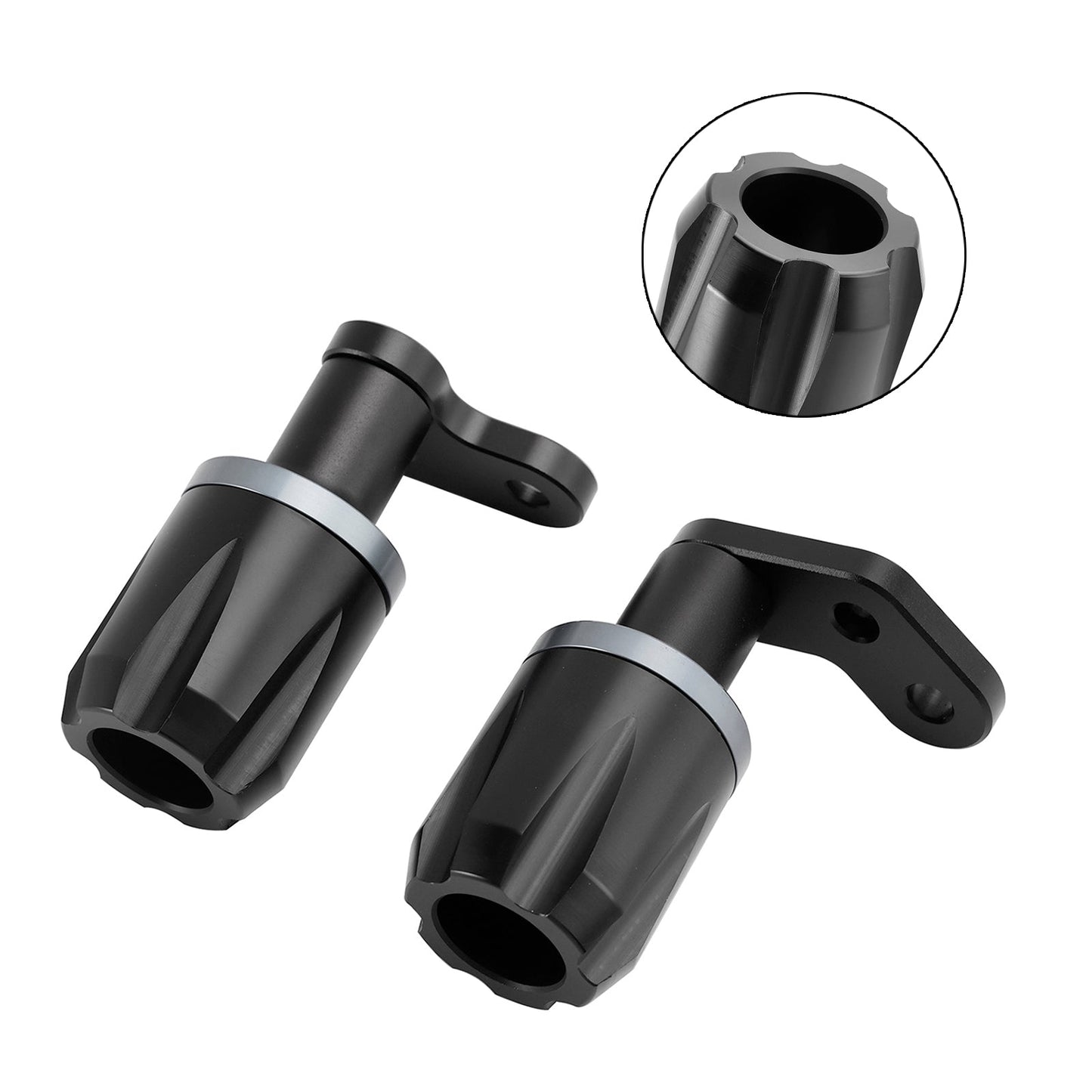 Protezione telaio antiurto CNC Kawasaki Zx-6R Zx 6R 2024-2025 Nero Nero