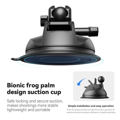 Supporto universale leggero e resistente con ventosa per Dji Gopro13/Insta 360 Go3