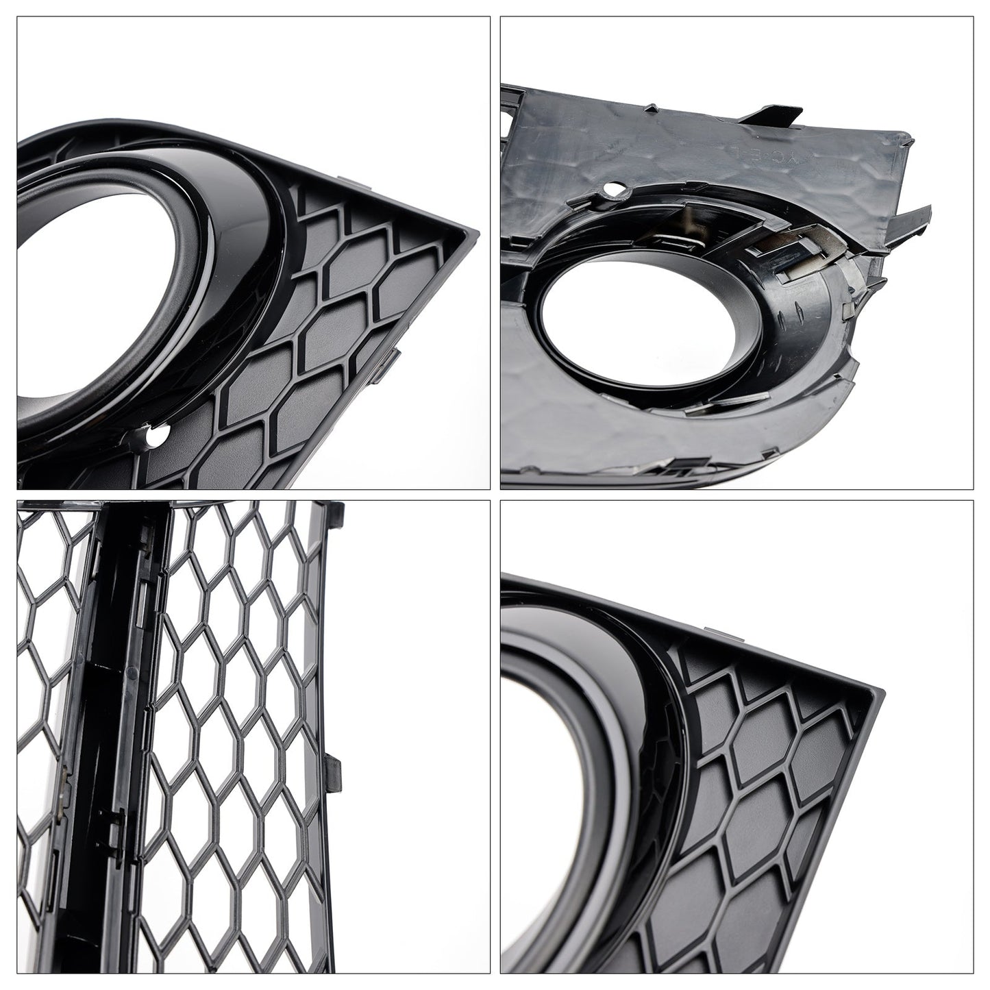 Griglia fendinebbia a nido d'ape per paraurti anteriore Audi TT MK2 S-Line TTS 2011-2014