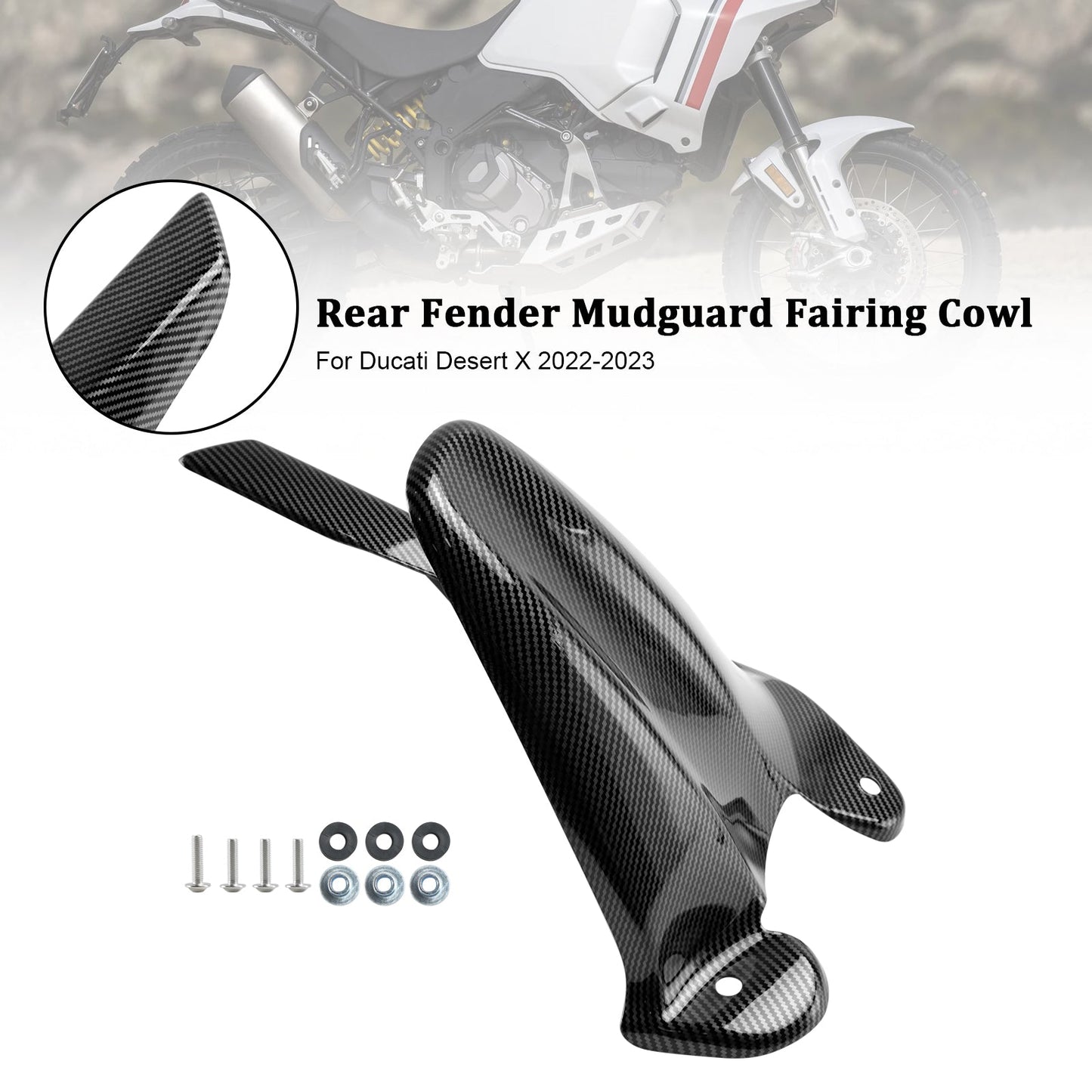 Carenatura parafango parafango posteriore Ducati Desert X 2022-2024
