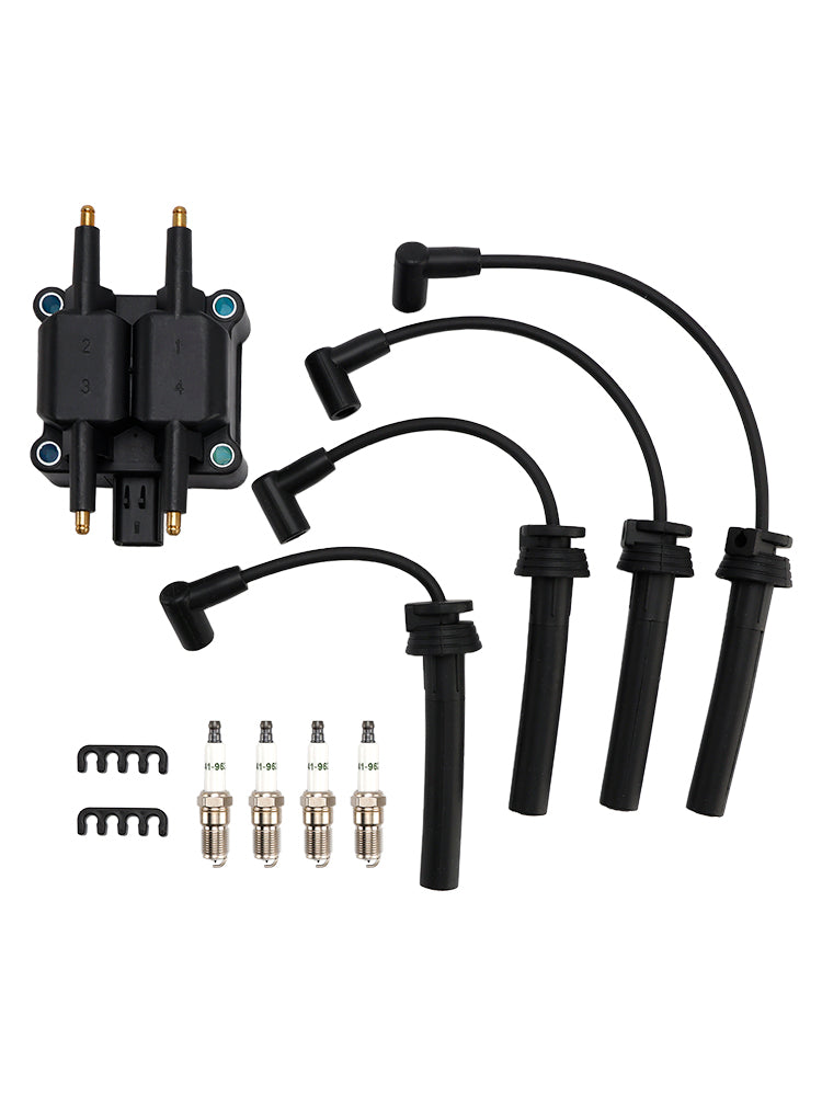 Set di cavi per candele e bobina di accensione UF189 UF403 UF410 per Chrysler 1997-2002