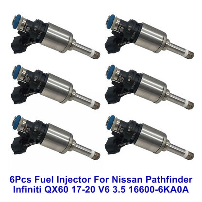 6 iniettori di carburante per Nissan Pathfinder Infiniti QX60 17-20 V6 3.5 16600-6KA0A