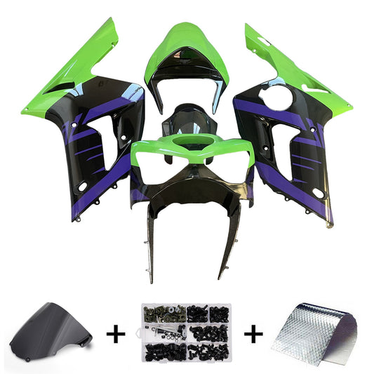 Kit carenatura iniezione in plastica ABS adatto per Kawasaki ZX6R 636 2003-2004