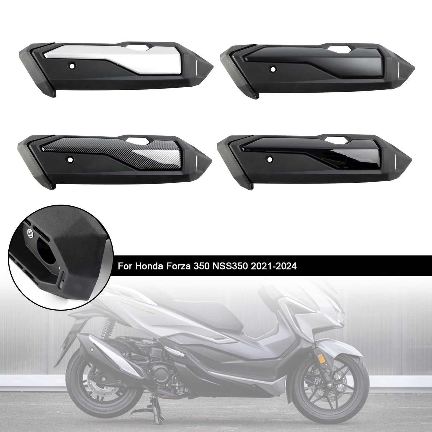 2021-2024 Honda Forza 350 NSS350 Copertura scudo termico tubo di scarico