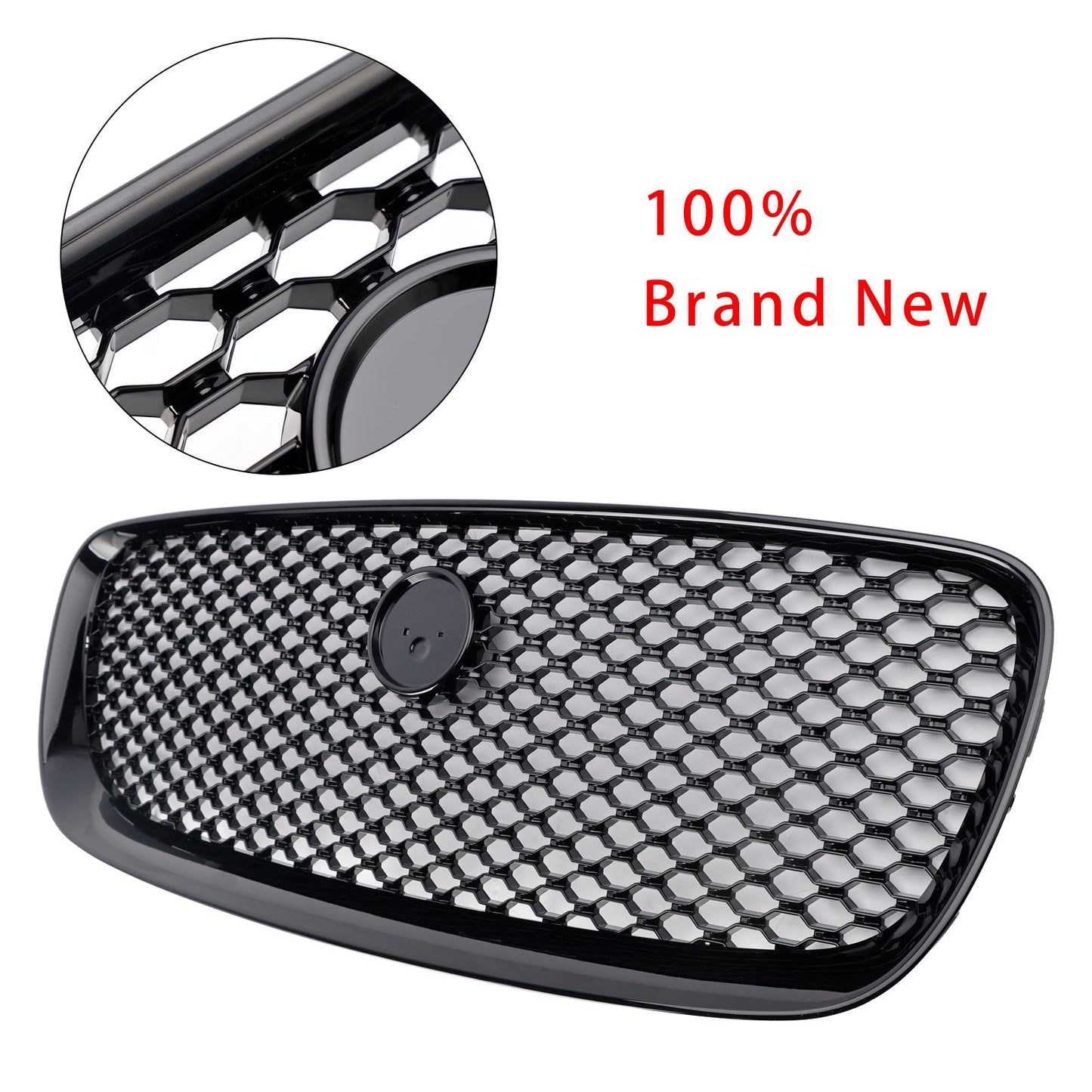Per JAGUAR F-PACE X761 2016-2020 ABS Griglia paraurti anteriore nera lucida