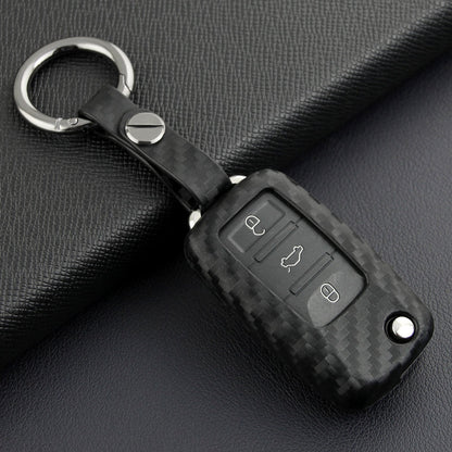 Custodia in similpelle e silicone per chiave auto con fibbia per Volkswagen Golf MK6