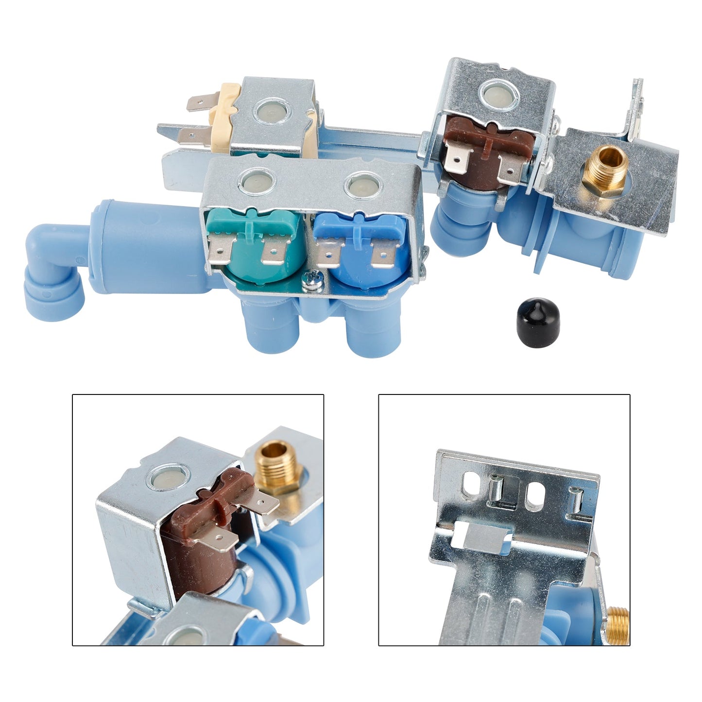 242253002 Valvola di ingresso dell'acqua per fabbricatore di ghiaccio per frigorifero Frigidaire/Electrolux